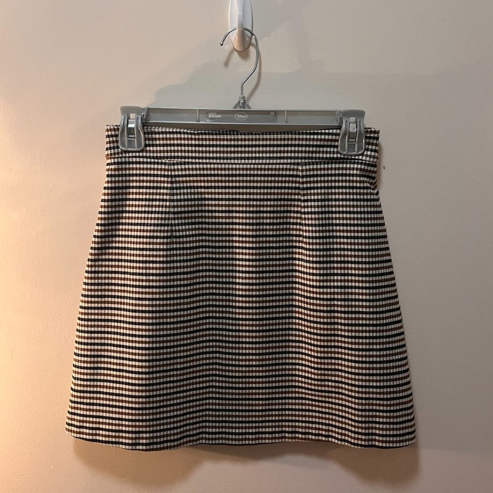Miho Brown and Plaid Pencil Skirt